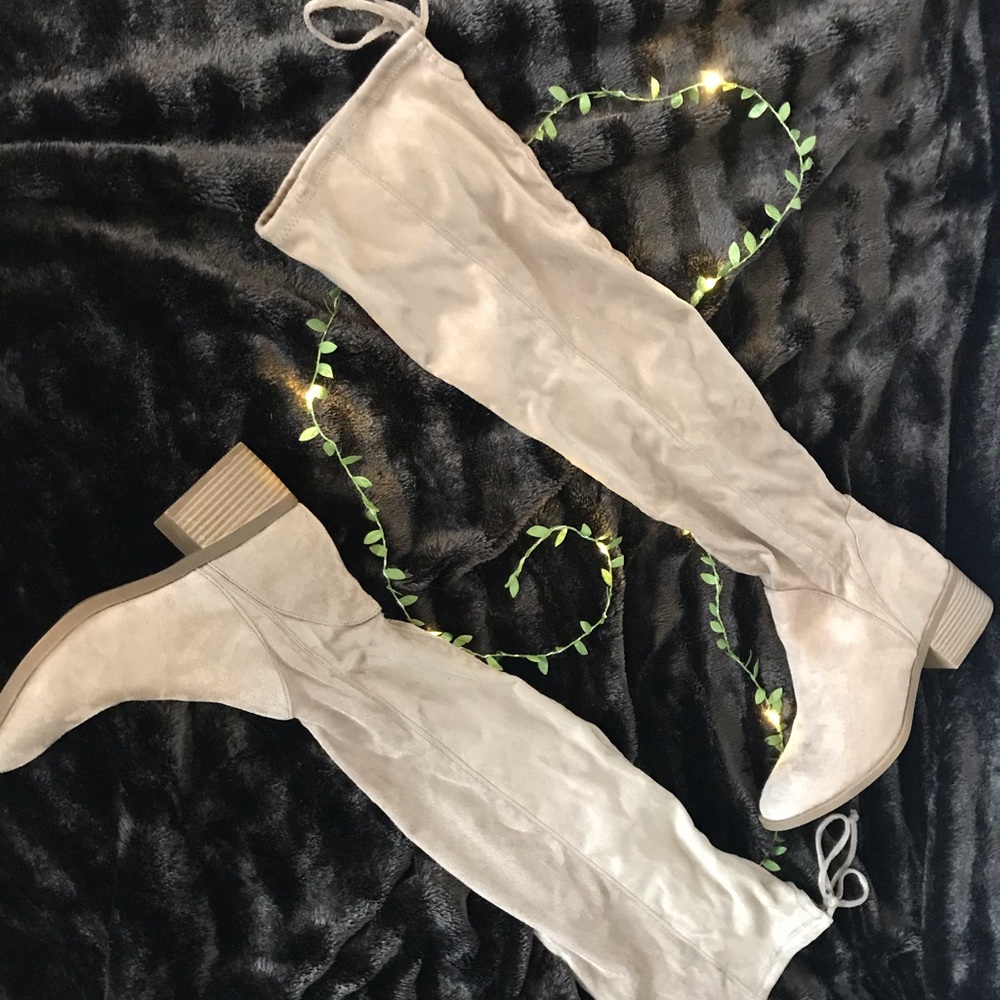 Tan Thigh High Boots